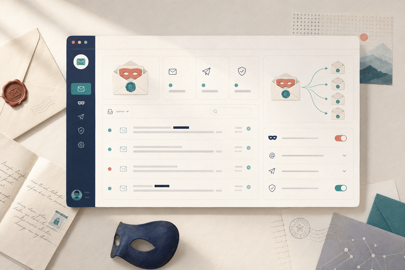 SimpleLogin dashboard overview