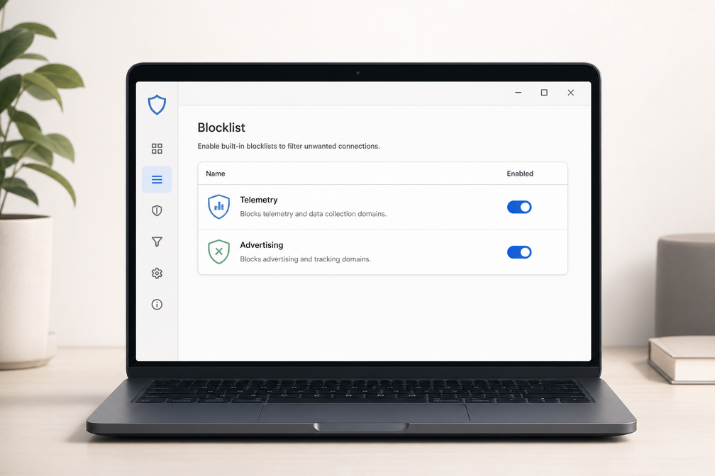 Simplewall blocklist settings