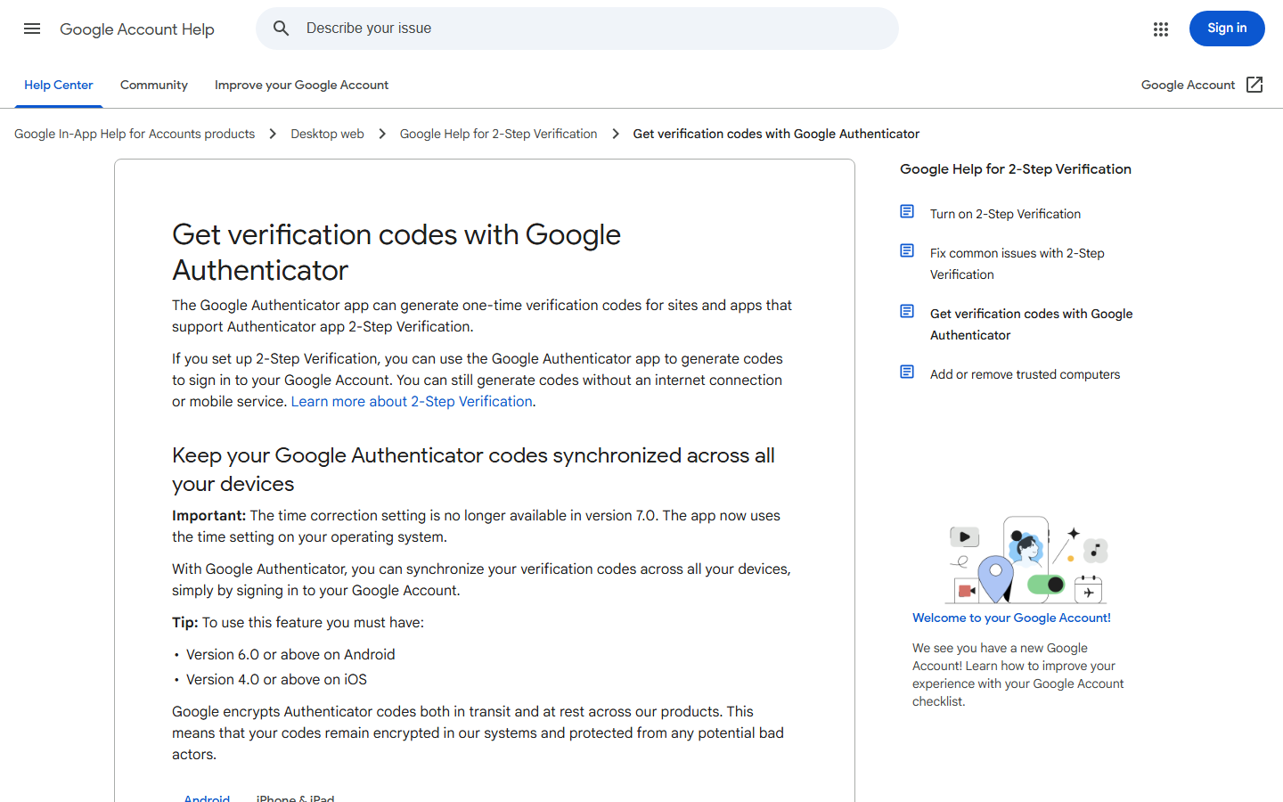 Google Authenticator QR code scanner in action