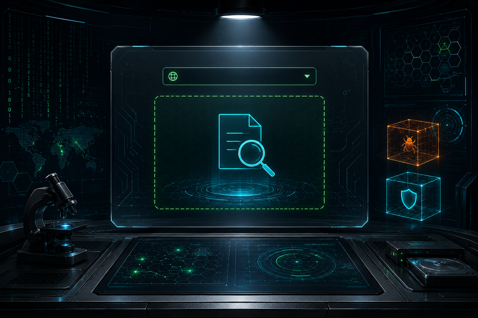 Hybrid Analysis file submission interface showing drag-and-drop zone and OS selection