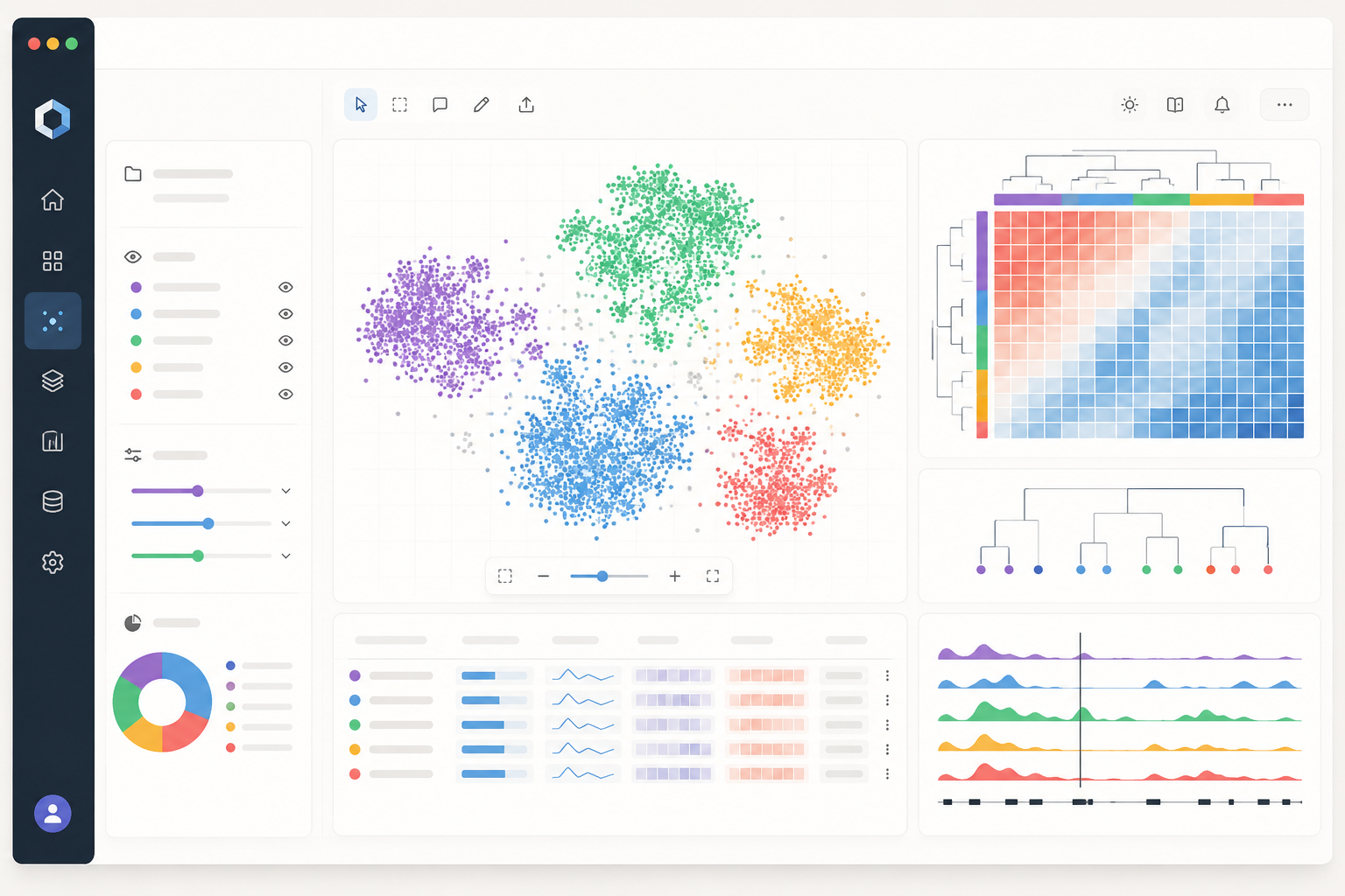 Hybrid Analysis software interface mockup, clean UI