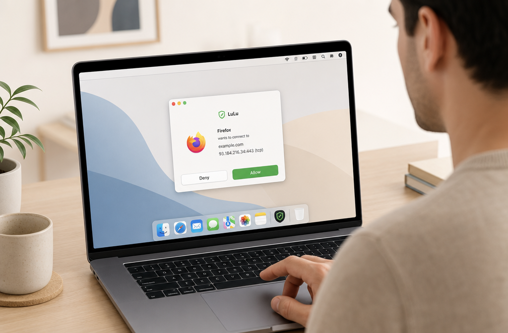 LuLu connection approval dialog on macOS