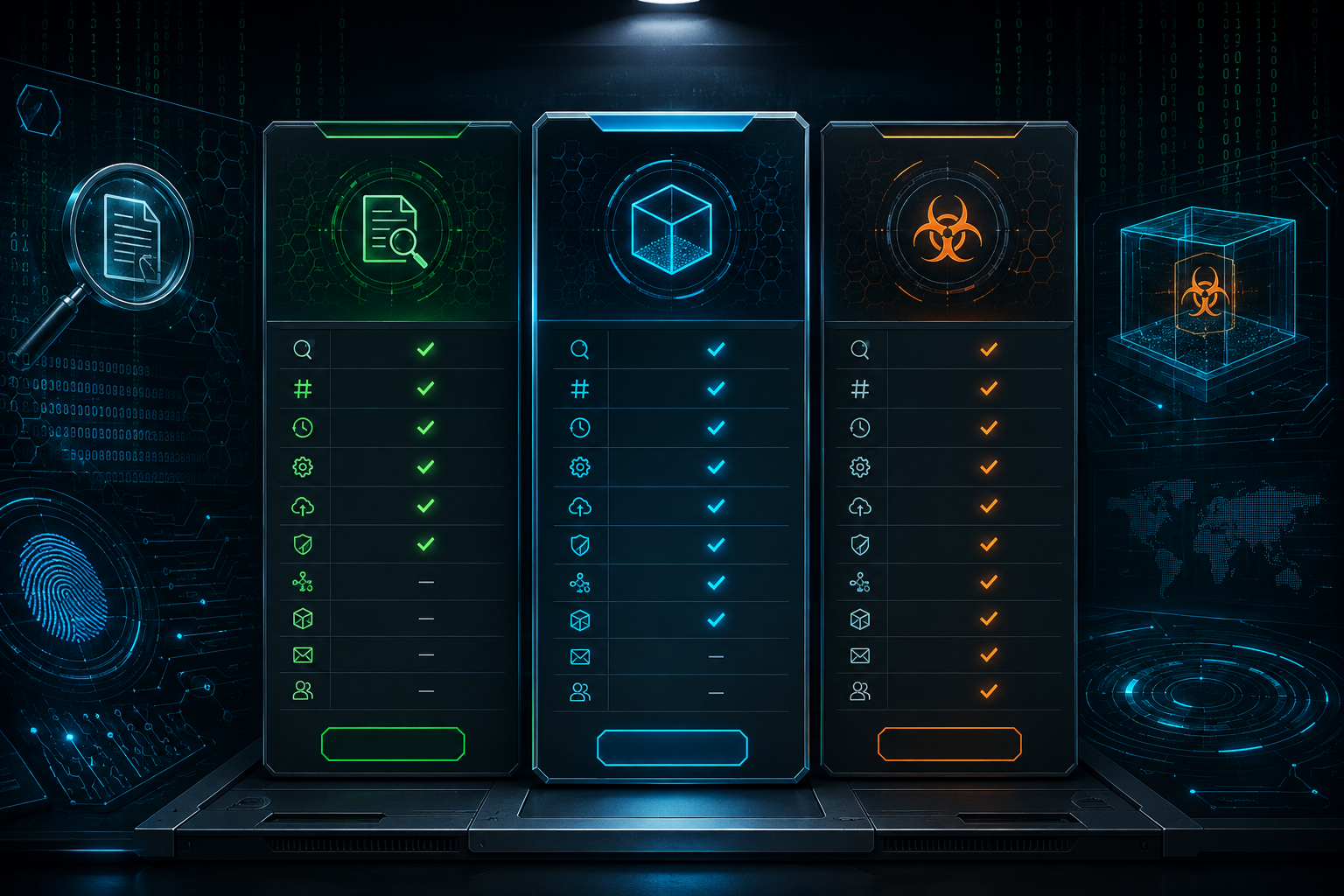 Filescan.io pricing tiers comparison table