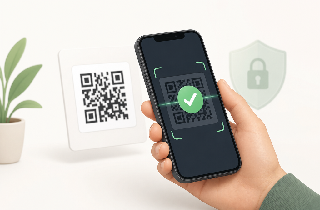 Scanning a 2FA QR code using Ente Auth