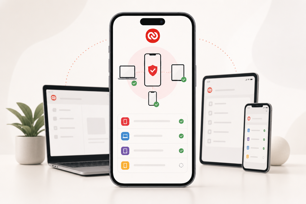 Authy multi-device sync setup