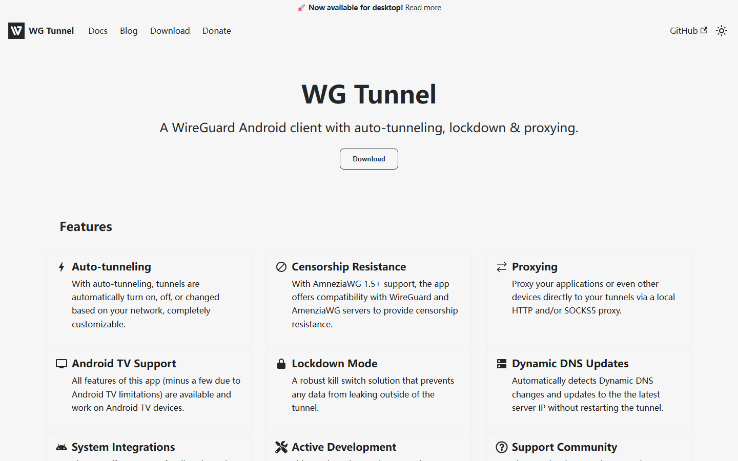 WG Tunnel SOCKS5 and HTTP proxy settings