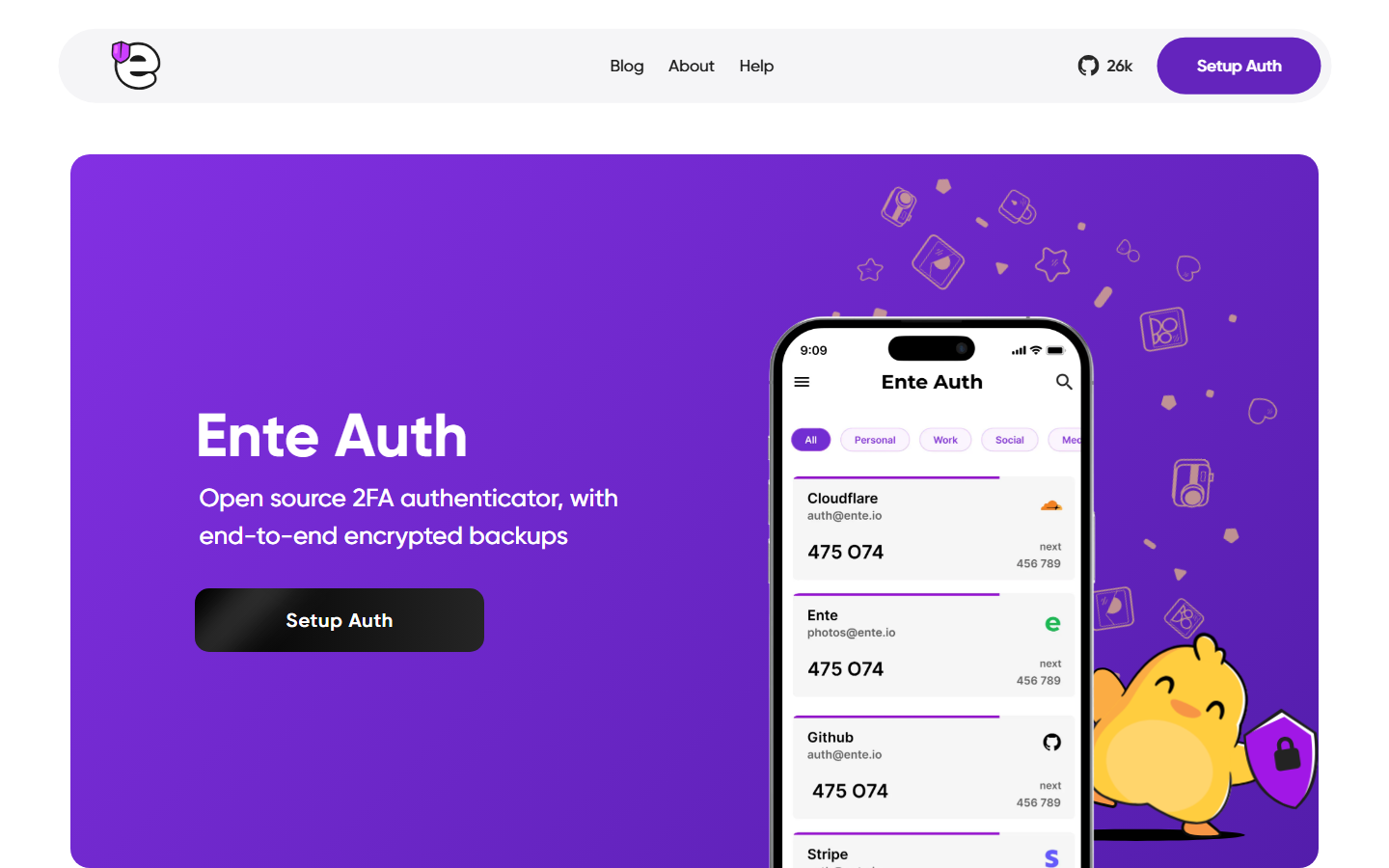 Ente Auth synchronized tokens on desktop and mobile