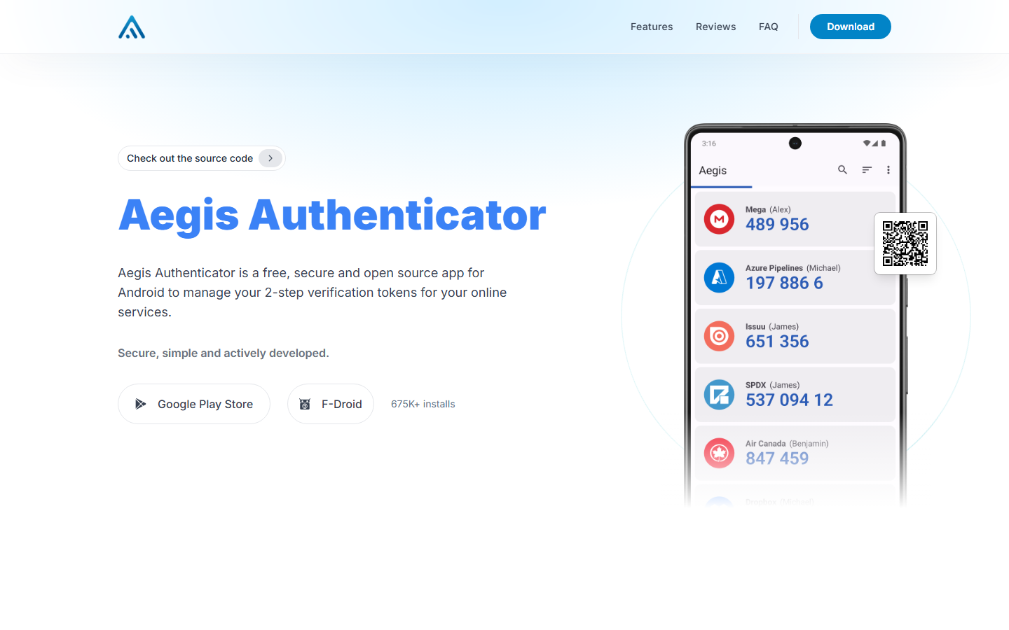 Aegis Authenticator encrypted backup setup