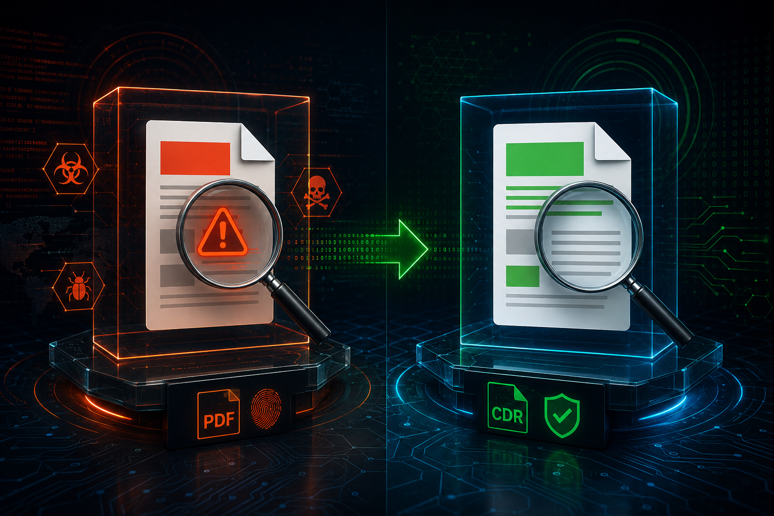 MetaDefender CDR before and after comparison