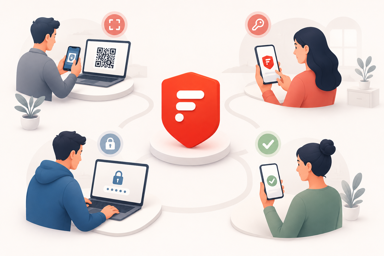 How to use 2FAS Authenticator - step-by-step illustration