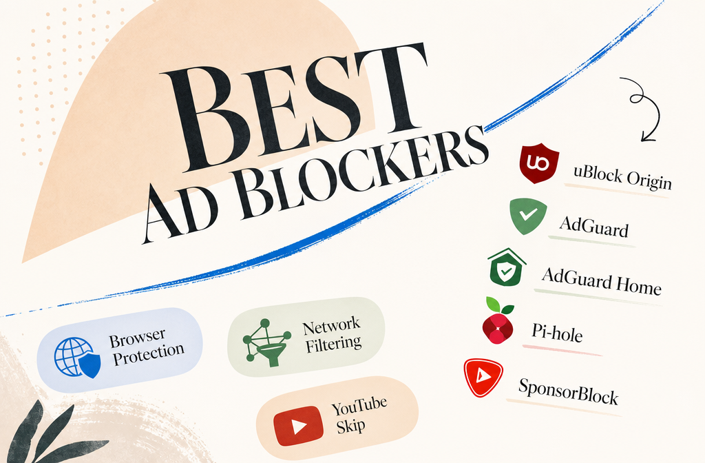 Best Ad Blockers guide - uBlock Origin, AdGuard, Pi-hole, SponsorBlock compared