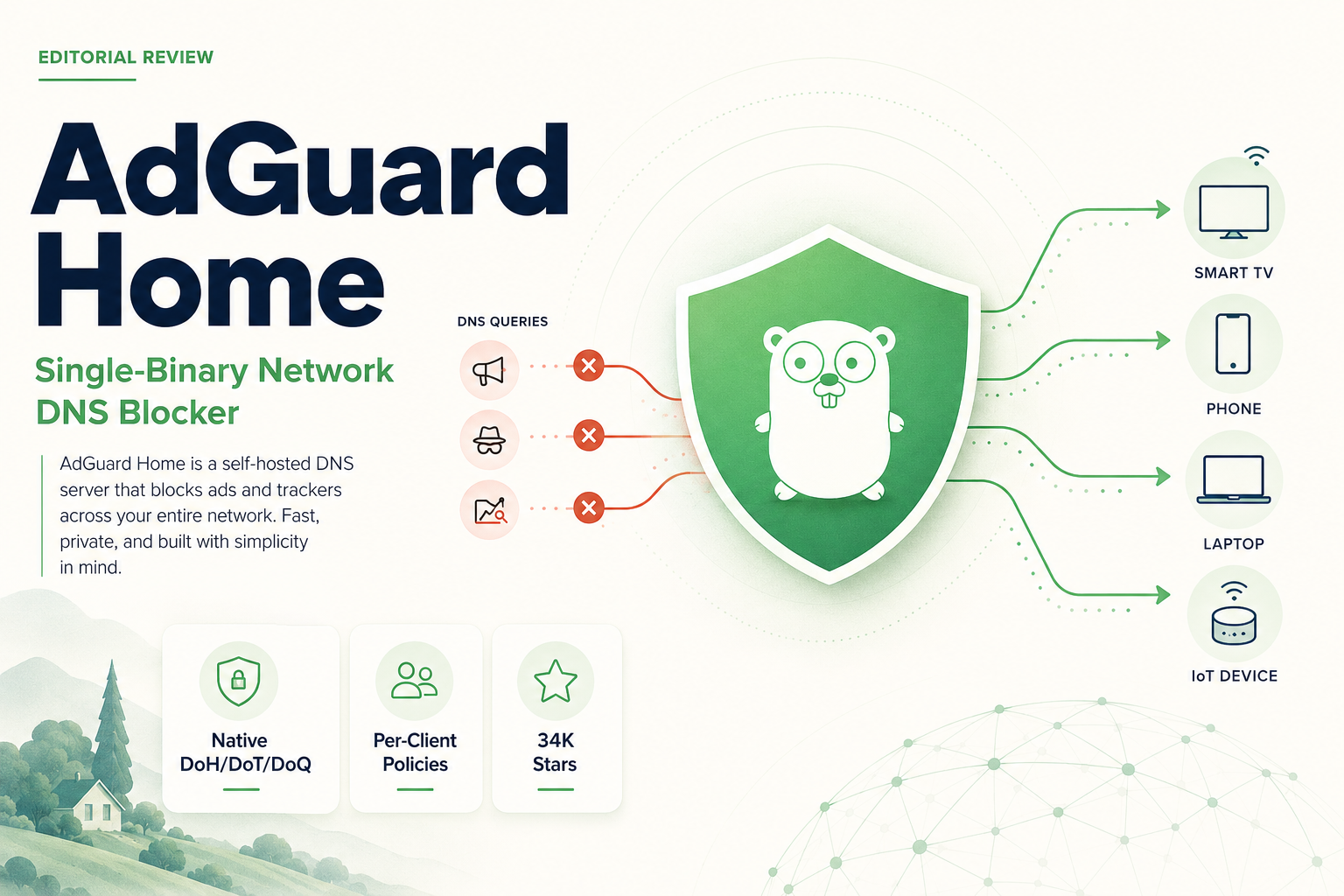 AdGuard Home review - single-binary network DNS ad blocker